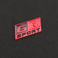 3D GR Sport Steering Wheel Metal Logo Badge Sticker