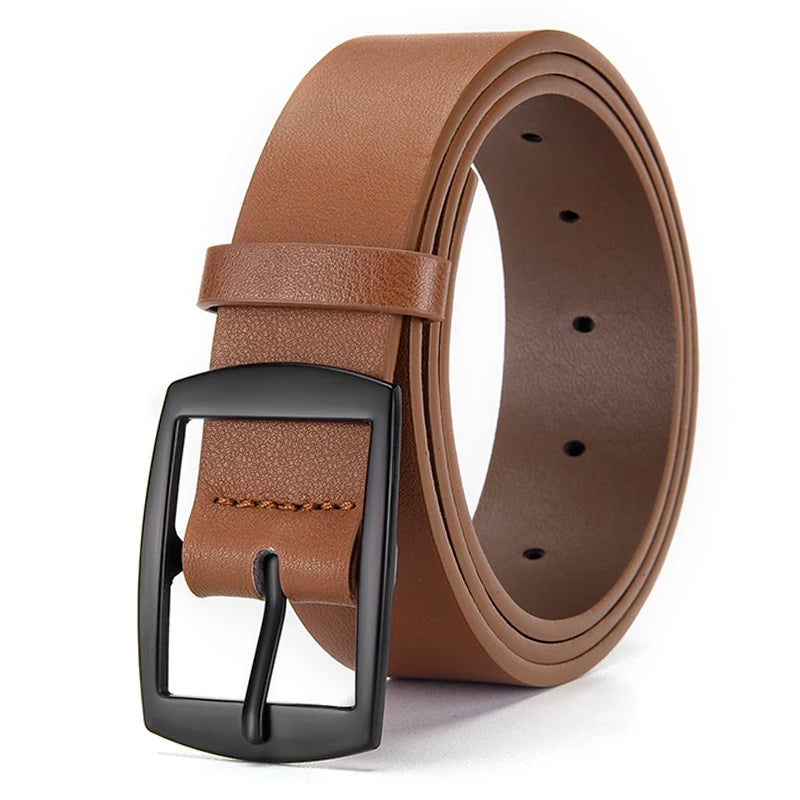 Men’s Metal Pin Buckle Belt – Casual & Business Accessory