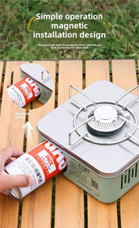 Portable Retro Camping Gas Stove with Ignition Device