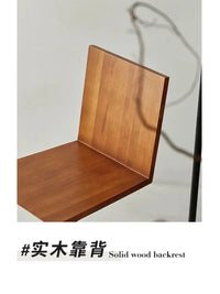 Zigzag Wood Chair Imitation Medieval Designer Z-shaped Dining Chair Creative Backrest Stool Home Nordic Chair for Bedroom