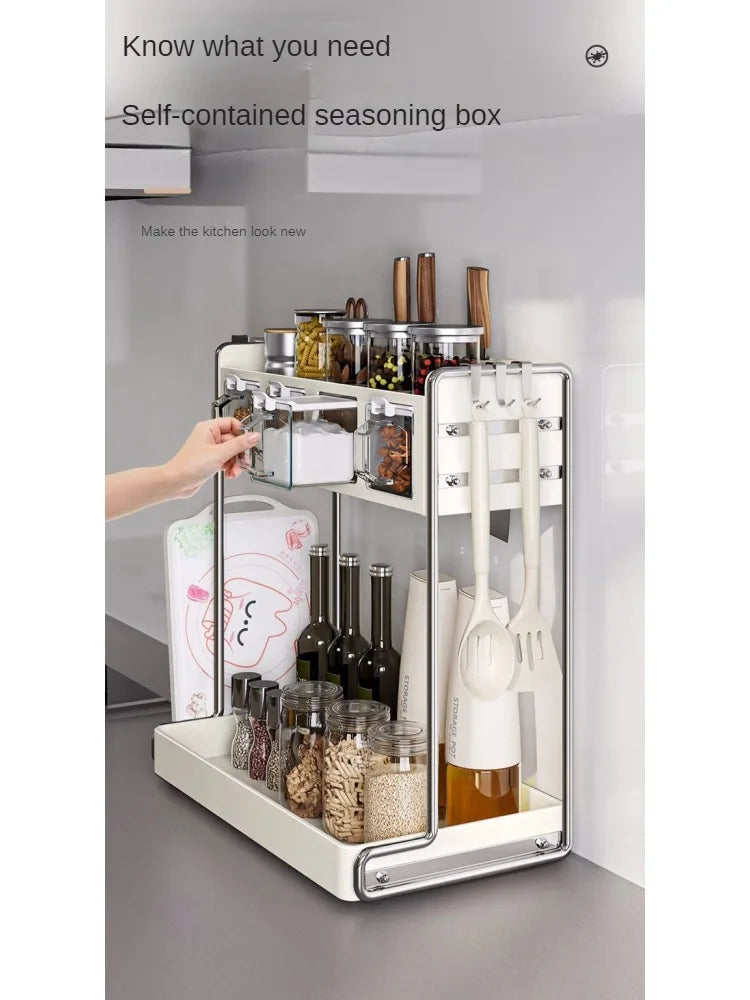 Multi-Functional Kitchen Seasoning & Storage Rack