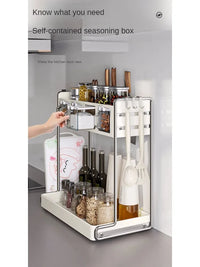Multi-Functional Kitchen Seasoning & Storage Rack