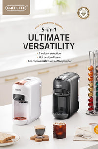 Cafelffe 5-in-1 Capsule Coffee Machine 19Bar
