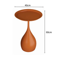 Simple Modern Wrought Iron Coffee Table Living Room Household Round Coffee Table Combination Creative Small Apartment Side Table