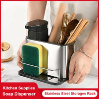 Stainless Steel Soap & Dishwashing Liquid Dispenser