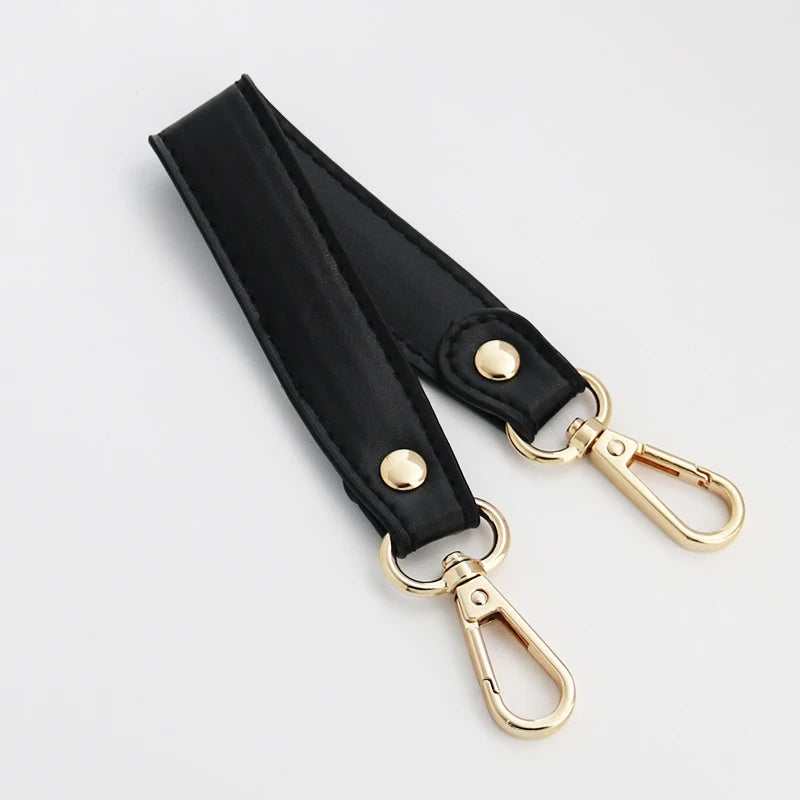 56cm Leather Bag Strap with Golden Buckle – Replacement Belt