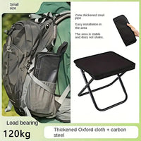 Portable folding stool, foldable hand-held camping stool, special folding stool for camping and fishing outdoors