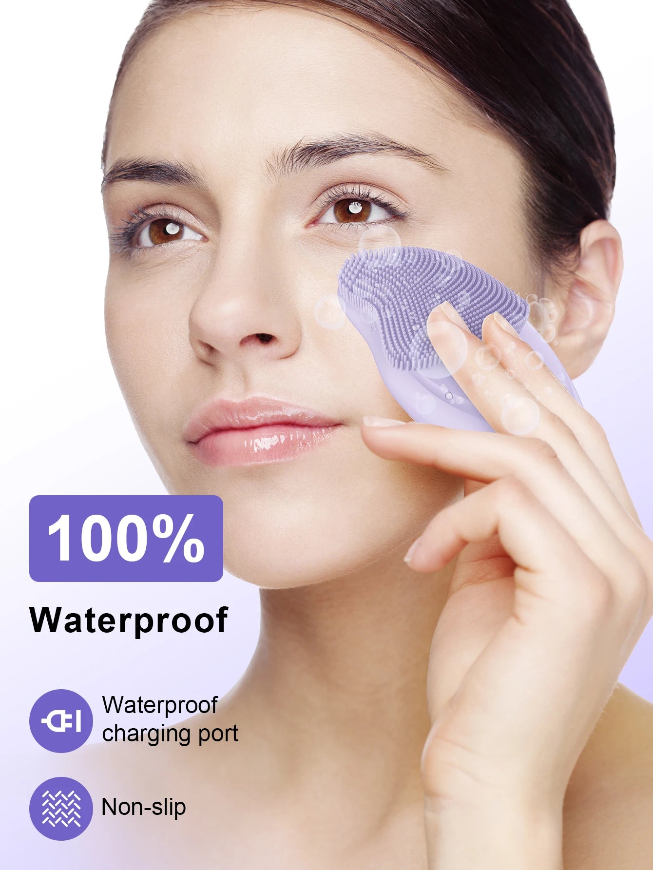 Ultrasonic Facial Cleansing Brush – Deep Pore Skin Massager