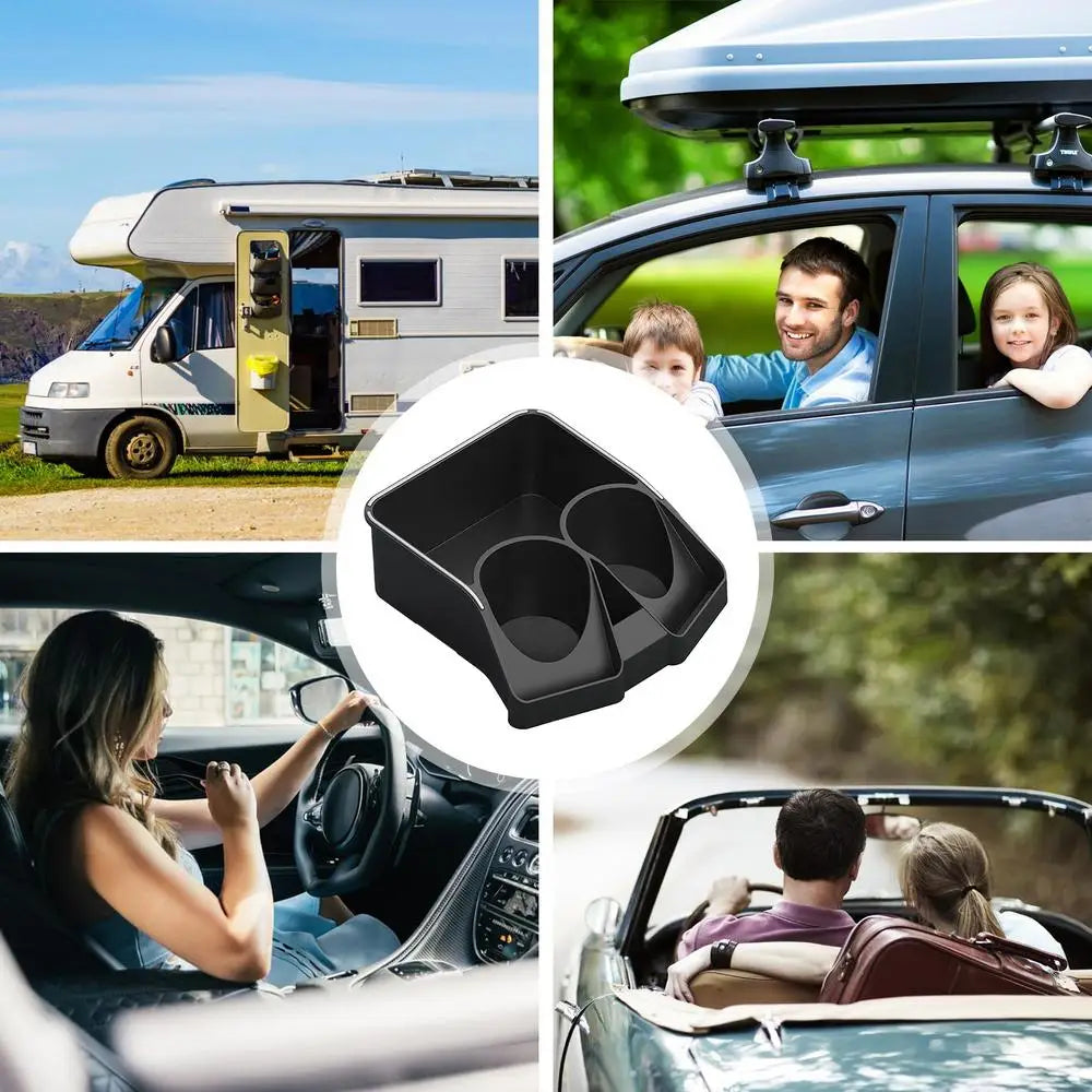 Car Seat Organizer with Cup Holders Storage Console