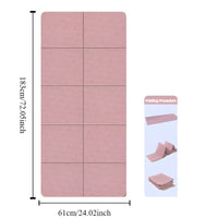 Eco-Friendly Foldable Yoga Mat for Travel & Fitness