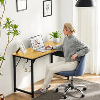 Modern Computer Desk with Side Bag & Headphone Hook