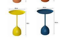 Simple Modern Wrought Iron Coffee Table Living Room Household Round Coffee Table Combination Creative Small Apartment Side Table