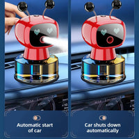 Smart Rechargeable Car Air Freshener,Automatic Aromatherapy Diffuser With Robotic Design,Auto-Spray&Ignition Sensing,Car Decor