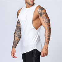 Men’s Cotton Gym Tank Top – Sleeveless Fitness Muscle Vest