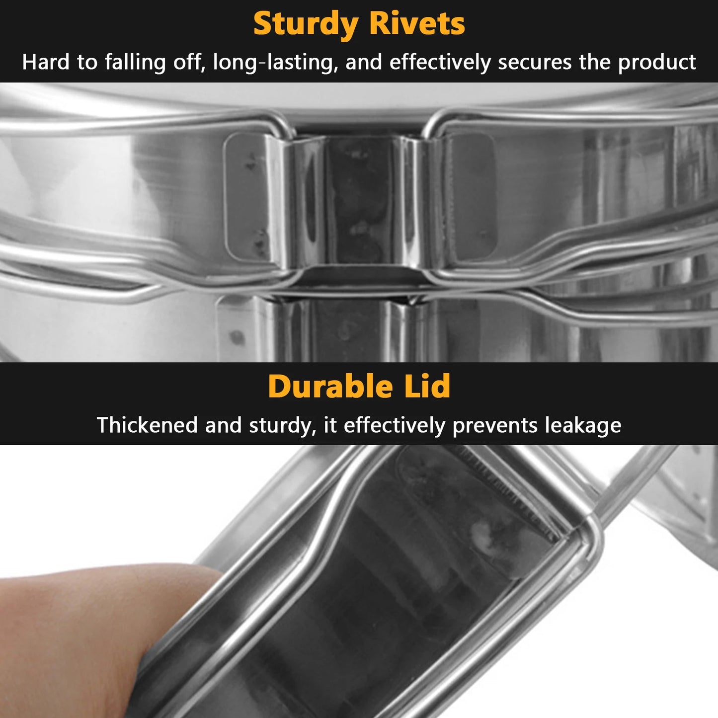 Camping Cookware Set 4–5 Person Stainless Steel Set