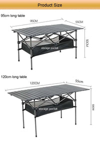 Portable Folding Camping Table for Outdoor BBQ & Picnic