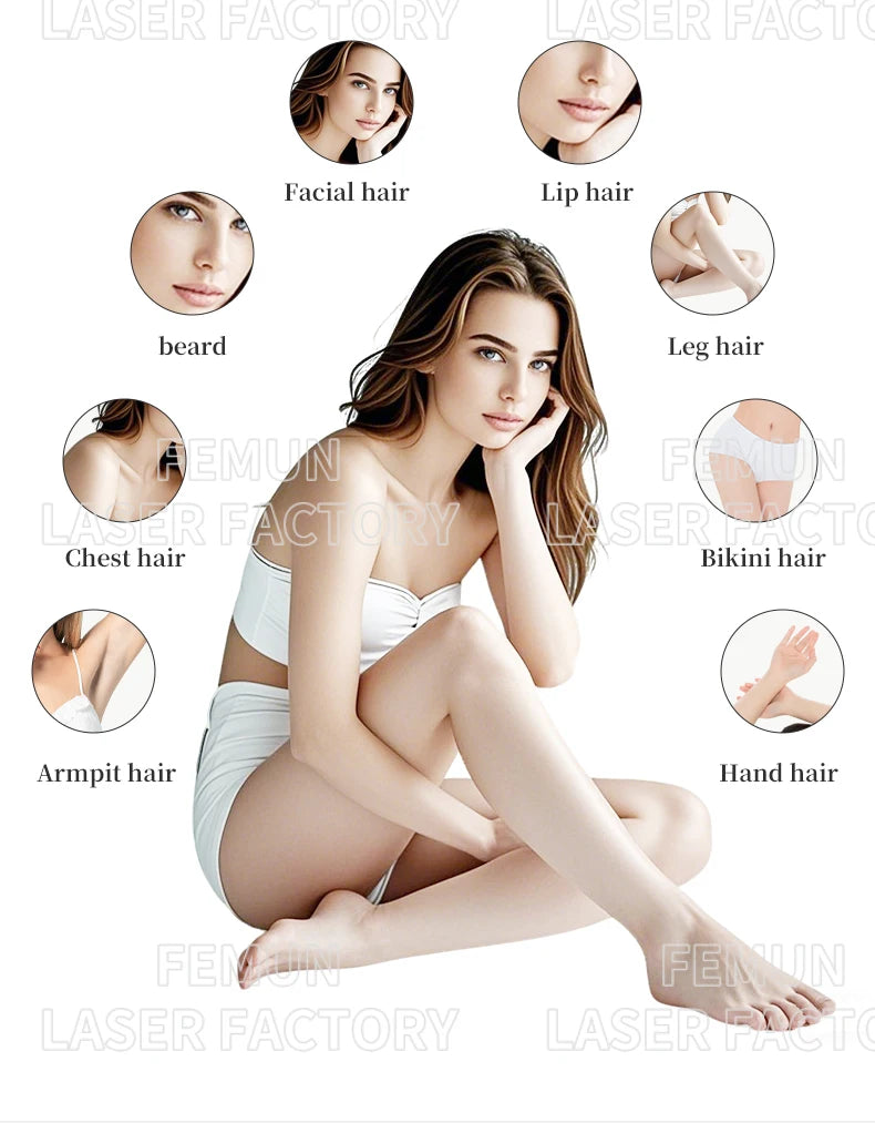 4-in-1 4000W Laser Hair Removal Machine – Painless 2025