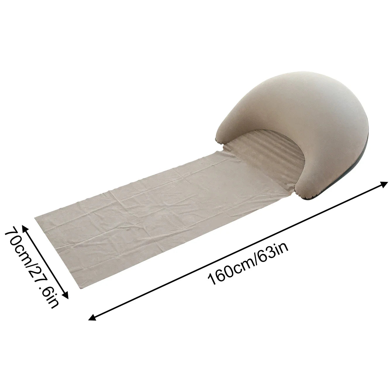 Foldable Inflatable Beach Mat – Portable Camping Lounge