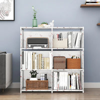 Multi-Layer Bookshelf Storage Rack for Living Room