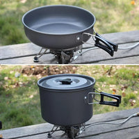 Camping Cookware Set Portable Pot & Pan for 1–7 Persons