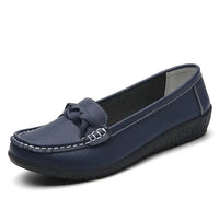 Women's Flat Shoes Fashion Outdoor Loafers For Women Comfortable Moccasins Genuine Leather Shoes For Woman Footwear