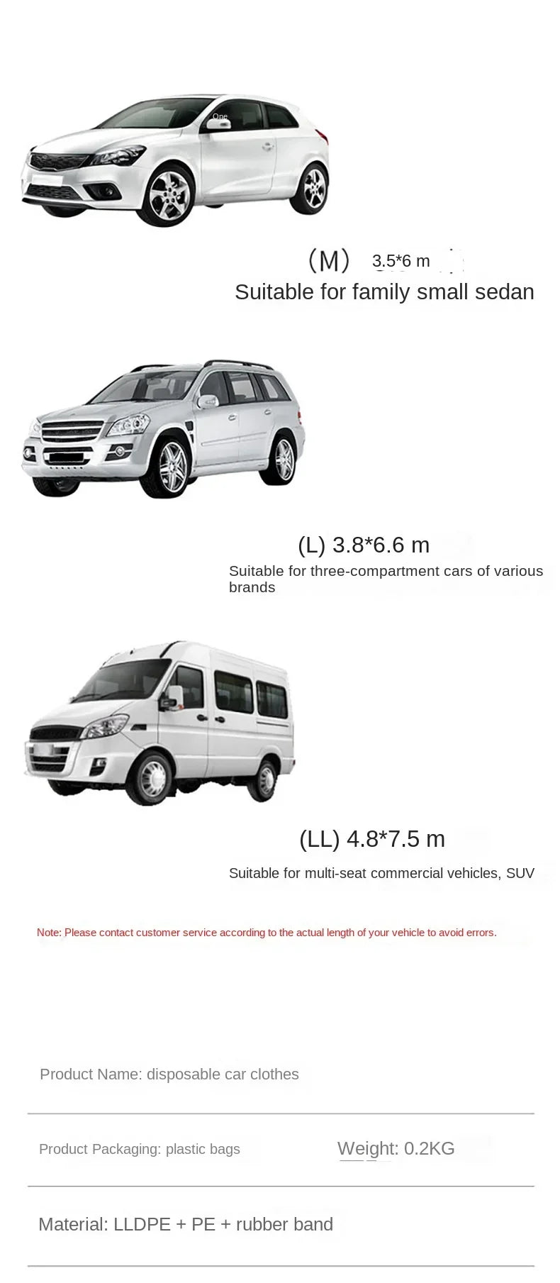 Disposable Car Dust Cover –Waterproof Sunshade Coat