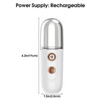 Mini Nano Facial Steamer – Portable Hydrating Mist Sprayer