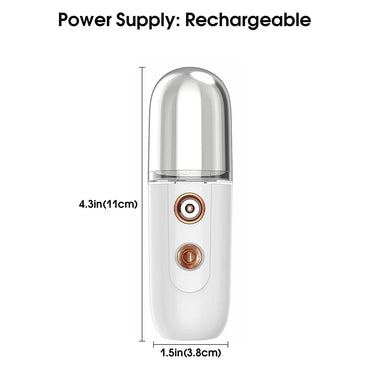 Mini Nano Facial Steamer – Portable Hydrating Mist Sprayer