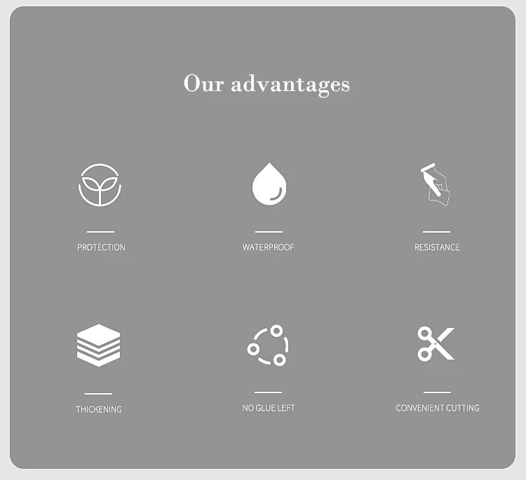 Kitchen Oil-Proof Waterproof Self-Adhesive Marble Film