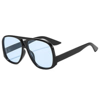 SO&EI Retro Double Bridges Pilot Women Sunglasses Fashion Candy Color Shades UV400 Trending Men Leopard Sun Glasses