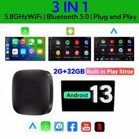 Smart CarPlay AI Box – Android 13 Wireless Auto TV
