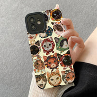 Funny Cat Phone Case for iPhone 11–16 Pro Max