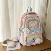 Large Capaci Children's School Bag Set for Girls Primary And Middle School Double oulder Bapa Sweet College Sle