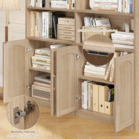 Getone Bookshelf Wardrobe with 12 Compartments & Doors