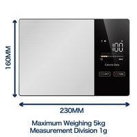 Digital Kitchen Scale 5kg – Smart Nutrition Food Scale