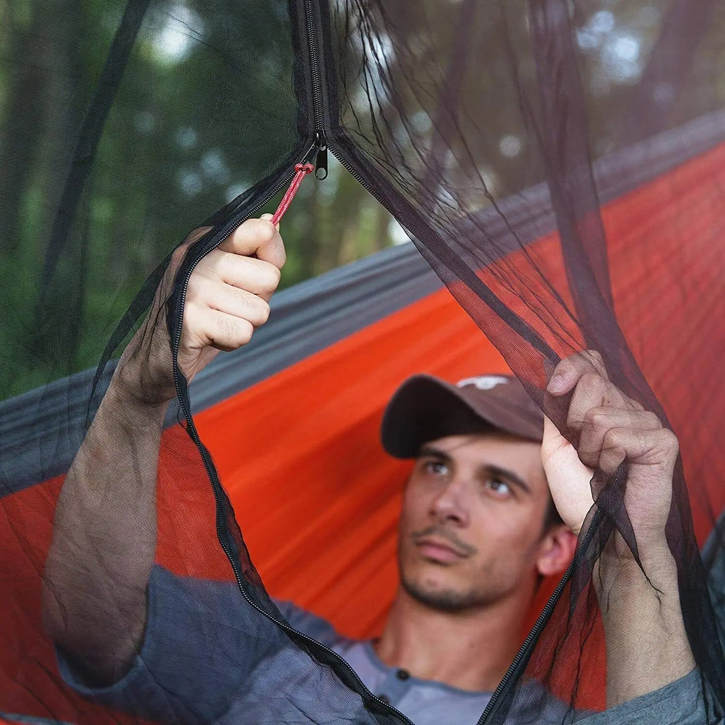 Outdoor Hammock Mosquito Net Silky Tent for 2-Person Bed