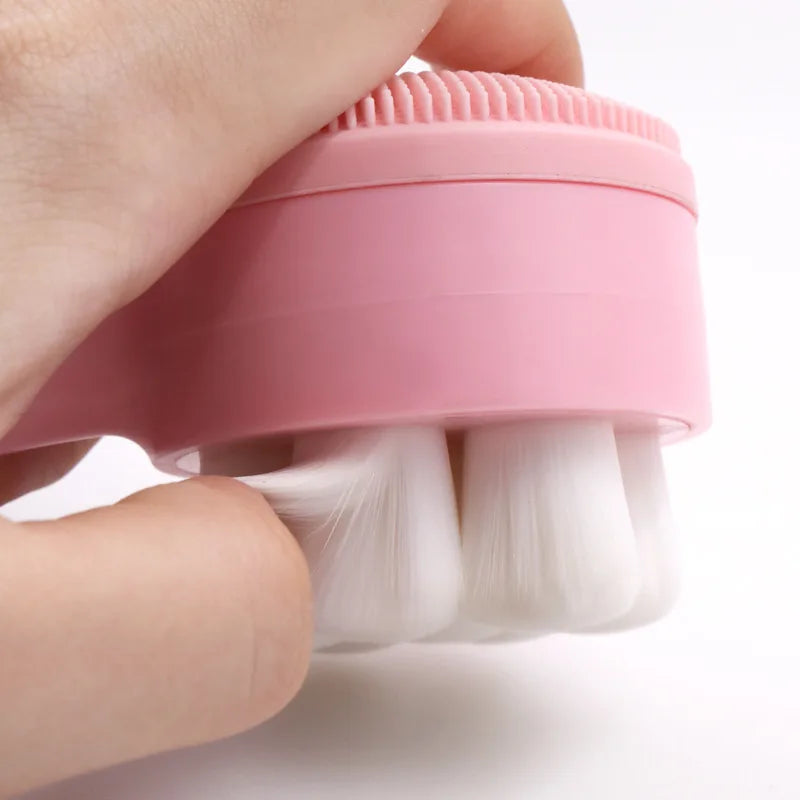 Double-Sided Silicone Facial Cleansing Brush
