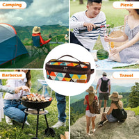 Camping Cooking Utensils Storage Bag Portable BBQ Travel Kitchen Toolkit