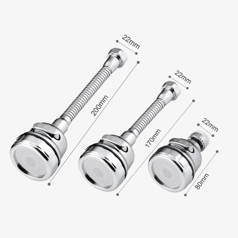 360° Faucet Aerator Nozzle – 3 Modes High Pressure