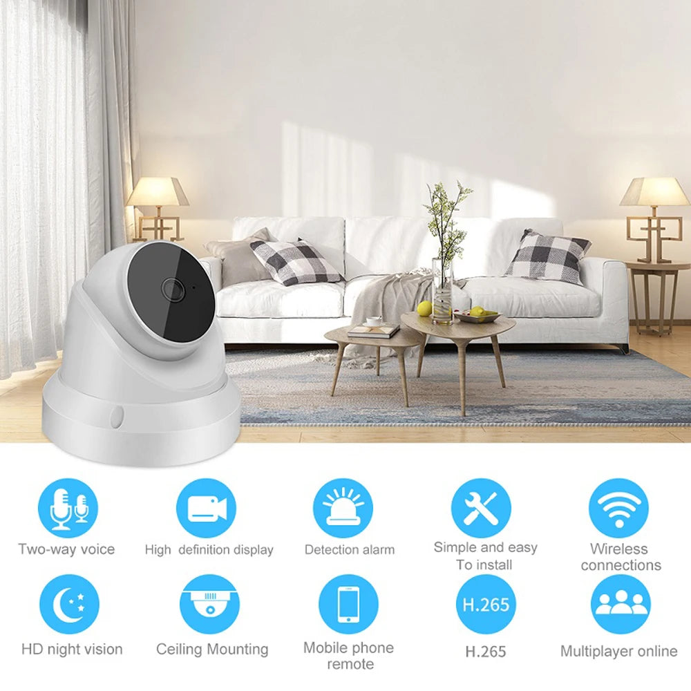 V380 Pro 3MP WiFi IP Indoor Camera Wireless Recorder Baby Monitor Two Way Audio Smart Surveillance CCTV HD Camera Pet Monitor