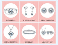 Moissanite Drop Earrings – 925 Sterling Silver