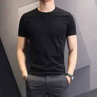 Men’s Casual O-Neck Solid Color T-Shirt