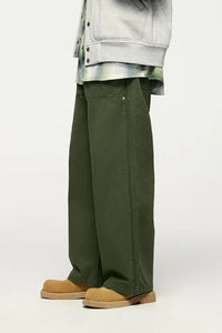 Men’s Wide-Leg Street Style Work Pants Autumn 2025