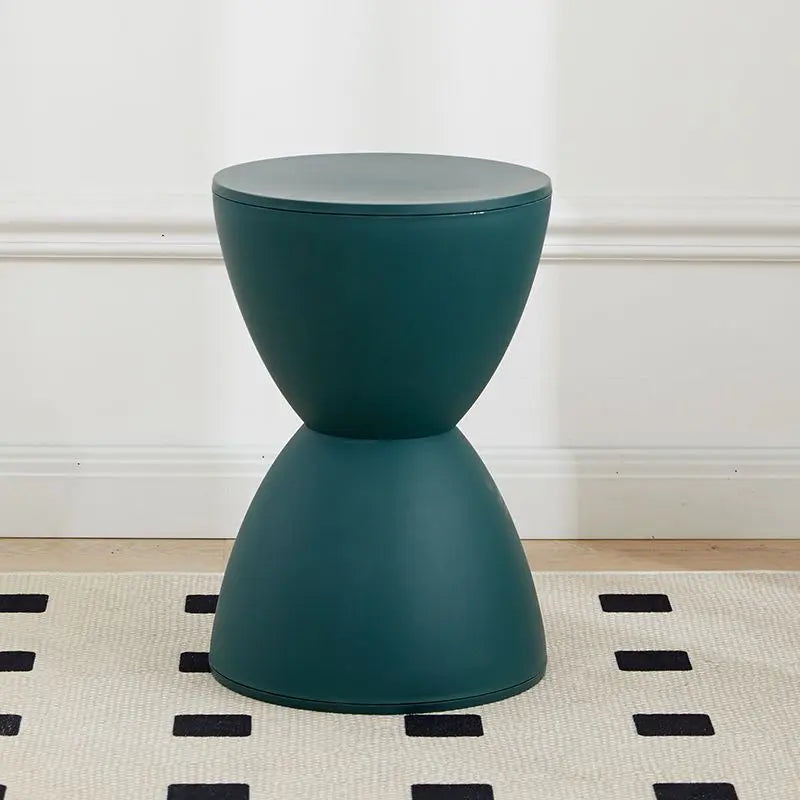 Nordic Round Ottoman Pouf – Living Room Coffee Side Table