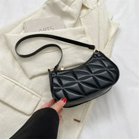 Vintage Fashion Versatile New Women's Bags Solid Rhombic High-End Texture Simple Generous Temperament Crossbody Shoulder