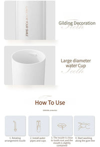 Portable Oral Irrigator – USB Rechargeable Water Flosser