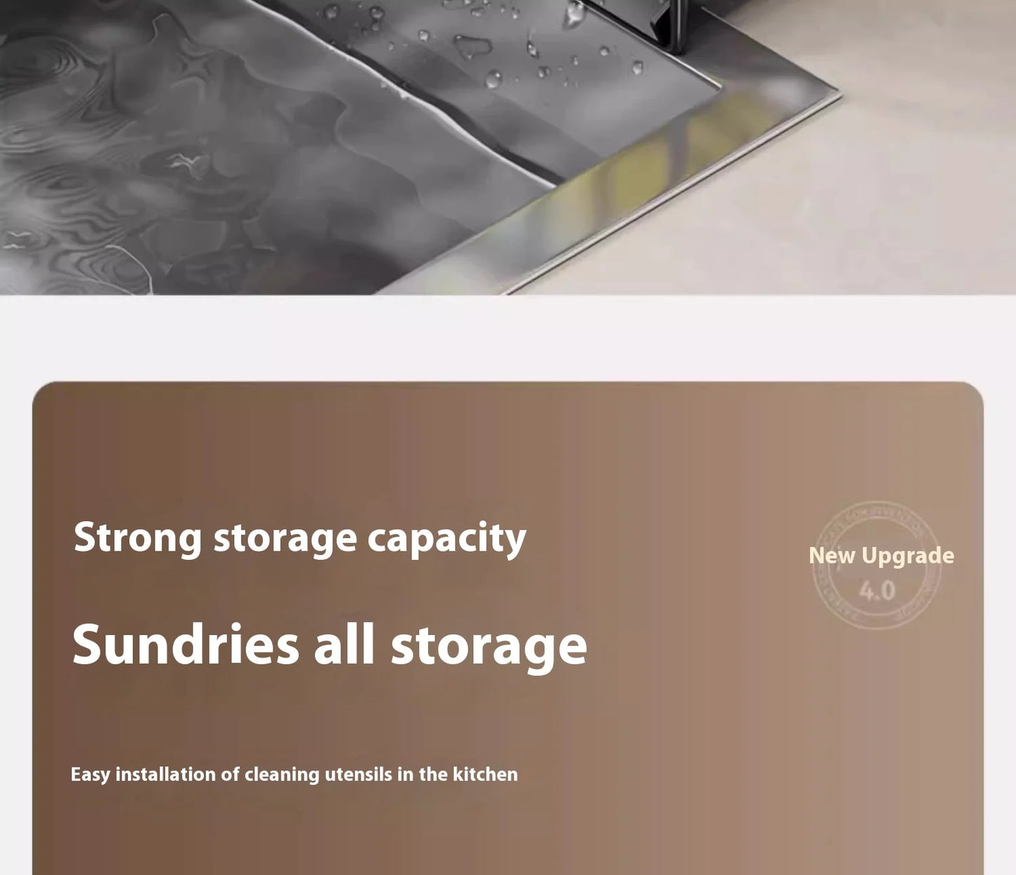 Kitchen Sink Rack Organizer – Storage Shelf Solution