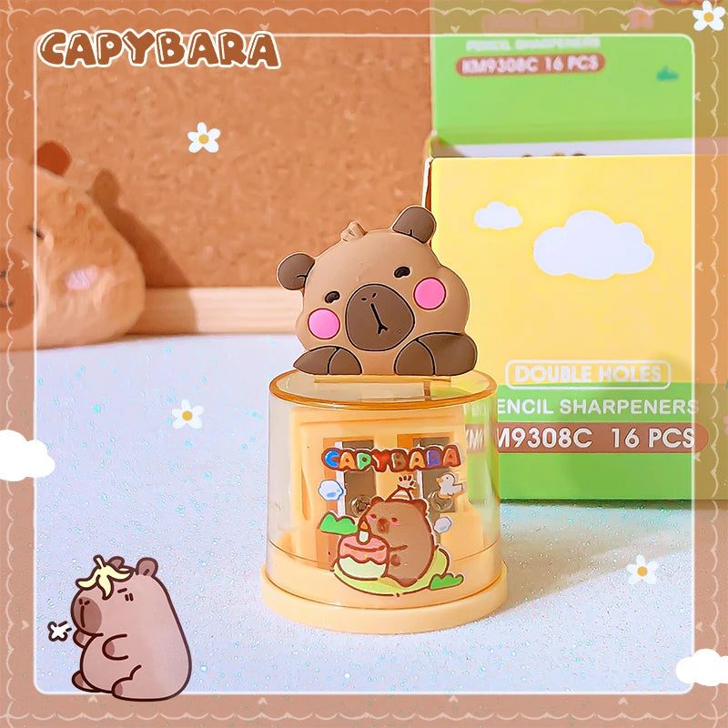 Aesthetic school useful accessories kawaii stationery school supplies cute things mini capybara Pencil sharpener office supplies