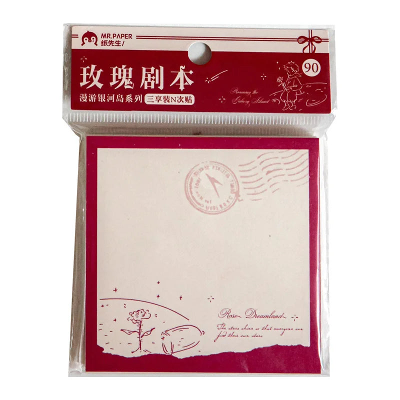 ￥ Back-to-School Essential: Le Petit Prince Sticky Notes｜Artist-Designed Illustrations for Journals/Textbooks/Desk Give the Gift