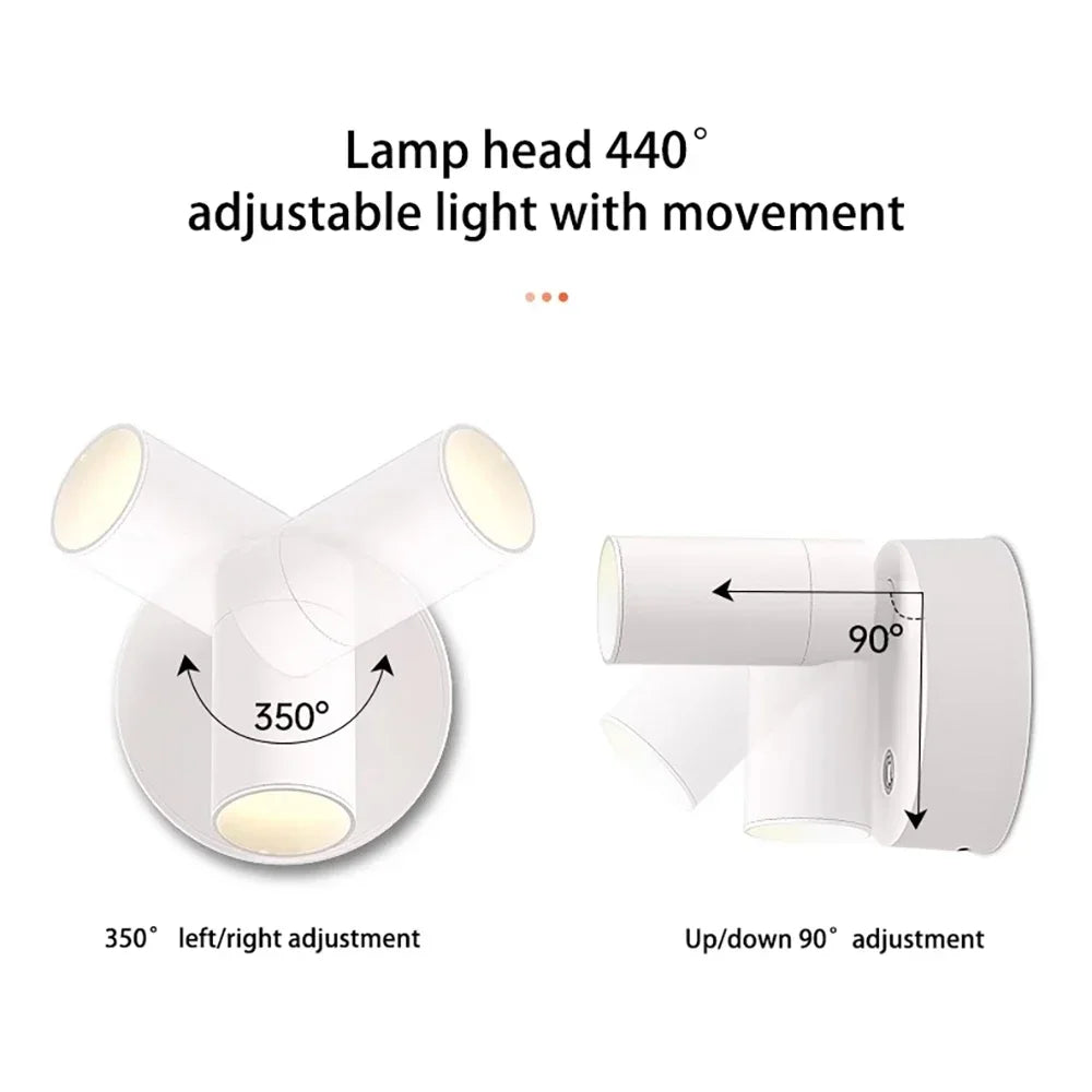 Xiaomi Youpin LED Lamp Household Magnetic Wall Lamp Wireless Rechargeable Movable No Punching Bedroom Bedside Reading Lamp NEW